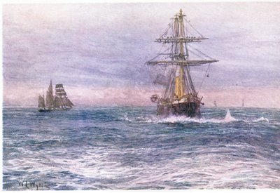 Stary „Niezwyciężony” 1872, 1915 autorstwa William Lionel Wyllie